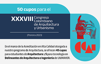 UNMAYOR brinda 50 cupos para importante evento nacional de Arquitectura y Urbanismo.