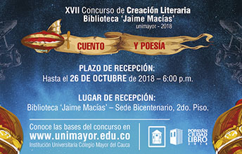 XVII Concurso de Creación Literaria Biblioteca “Jaime Macías”