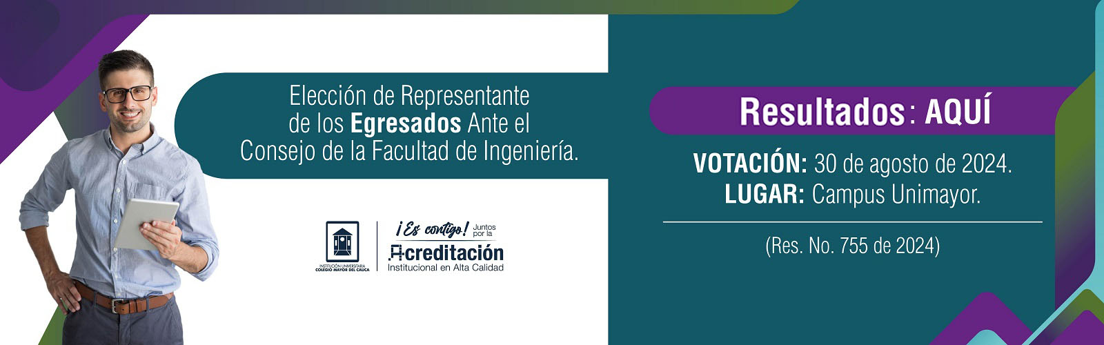 Fase I Banner Rep. Docente ante Consejo Fac de Ing y Educación