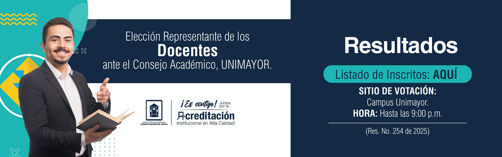Fase I Banner Elecc Rep Est Ante Consejo de Fac de CsA