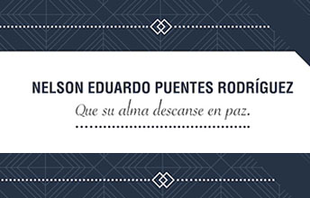 Mensaje de Condolencia por fallecimiento de Nelson E. Puentes Rodríguez.