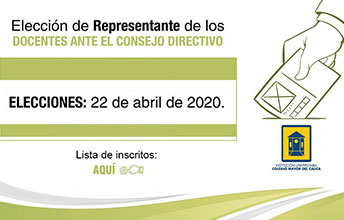 Elecciones del representante de los Docentes ante el Consejo Directivo de UNIMAYOR.