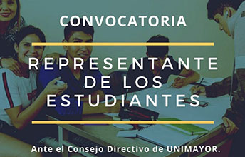 Convocatoria para Representante de los Estudiantes ante el Consejo Directivo de UNIMAYOR.