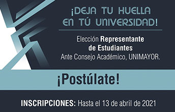 Elección Representante de Estudiantes Ante Consejo Académico UNIMAYOR.