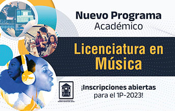 Licenciatura en Música, nuevo programa para las inscripciones del IP2023.