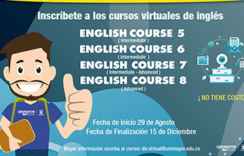 Cursos Virtuales sin Costo de Inglés para Comunidad UNIMAYOR IIP-2022.