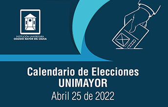 Calendario  de elecciones del 25 de abril en UNIMAYOR.