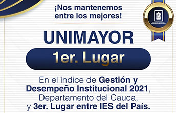 UNIMAYOR mantiene primer puesto en indice de Desempeño en el Cauca.