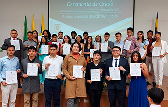 Nuevos graduados para el programa de extensión Inglés UNIMAYOR.