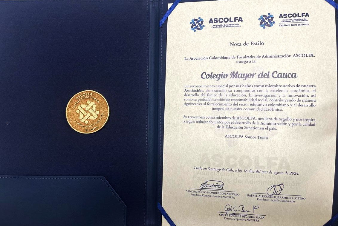 ASCOLFA Reconocimiento UNIMAYOR