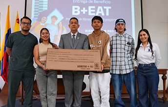 Estudiantes UNIMAYOR reciben subsidio para Alimentación y Transporte.