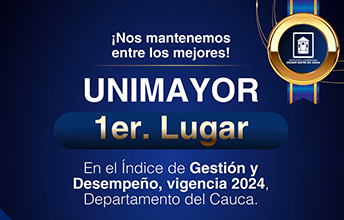Primer puesto en gestión y desempeño a nivel departamental para UNIMAYOR.Primer puesto en gestión y desempeño a nivel departamental para UNIMAYOR