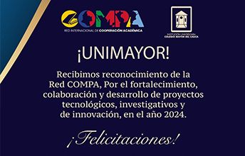 Reconocimiento de la Red COMPA a los aportes académicos de UNIMAYOR.