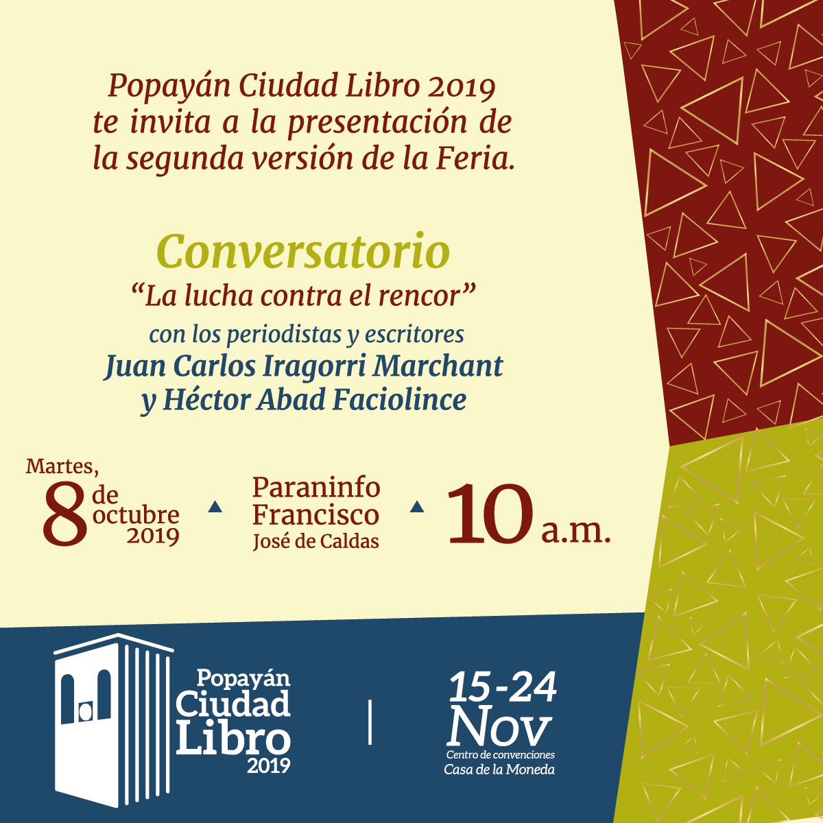 Presentación Popayán Ciudad Libro 2019